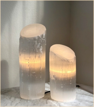 Natural Selenite Lamps