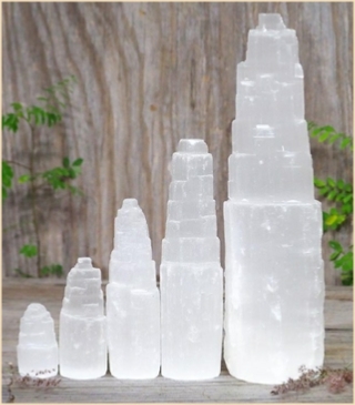 Natural Selenite Lamps