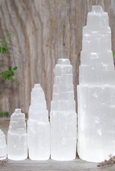 Natural Selenite Lamps