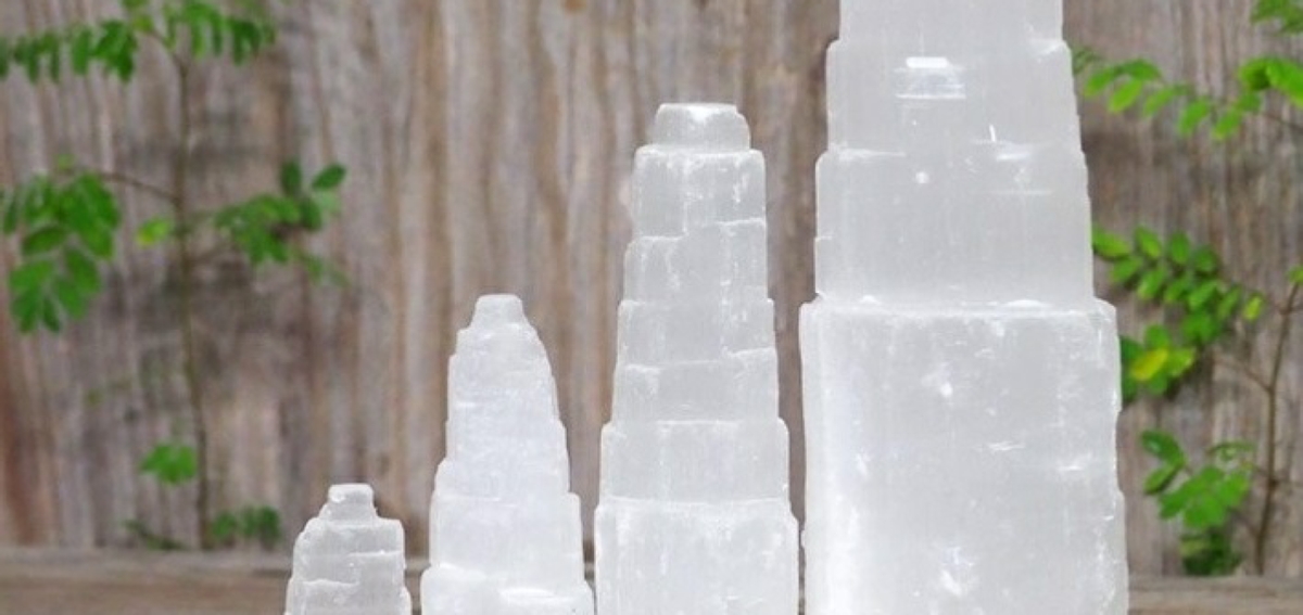 Natural Selenite Lamps