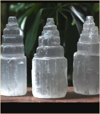 Natural Selenite Lamps
