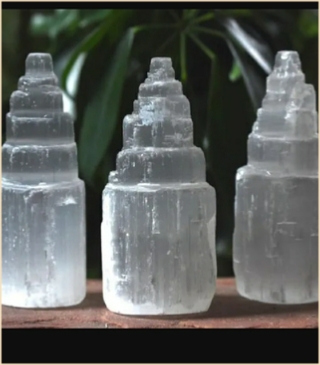 Natural Selenite Lamps