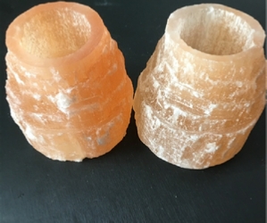 Selenite Candle Holder