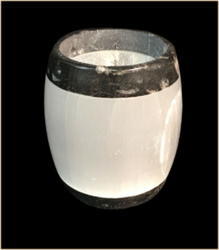 Selenite Candle Holder