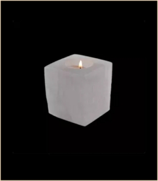 Selenite Candle Holder